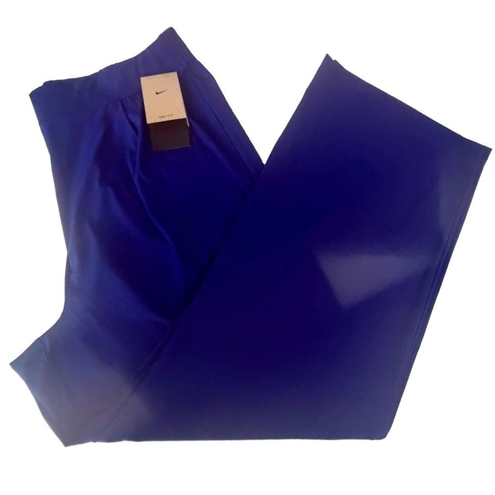 Nike Women's 24.7 PerfectStretch Dri-FIT High-Waisted Wide-Leg Pants SZ XL Blue